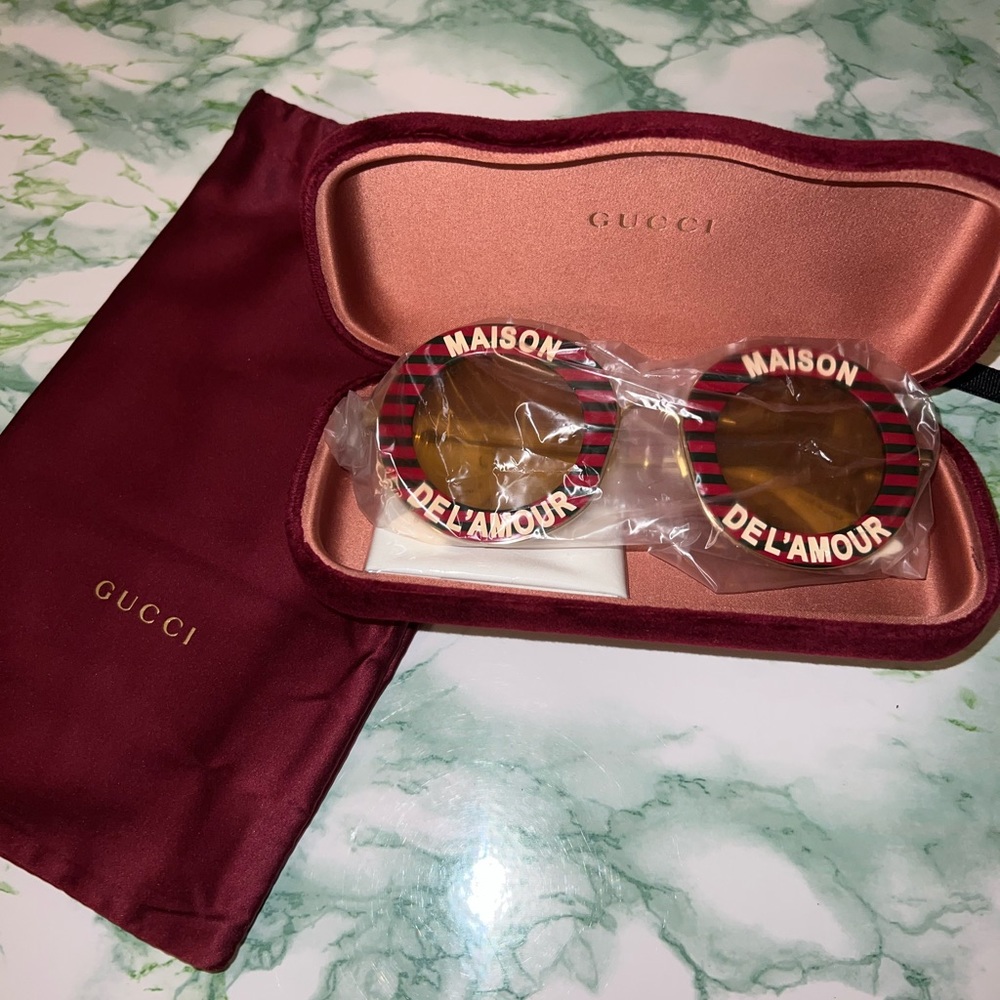 GUCCI MAISON DEL’AMOUR 60mm Round Sunglasses